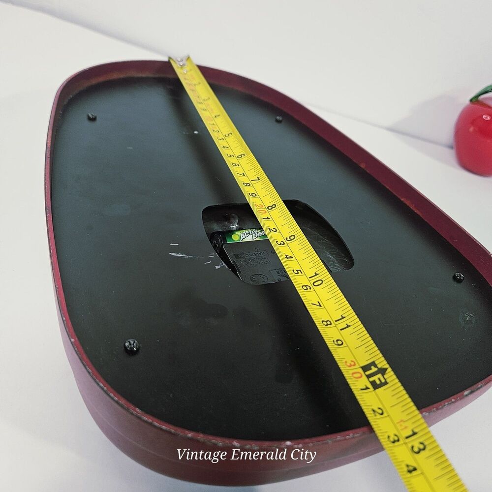 Vtg RZK Kitchen Red Wall Clock & Timer MCM- Needs New analog Clock/Timer Works - Picture 11 of 12